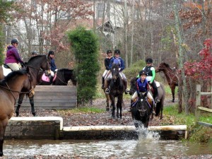 Schooling the water jump