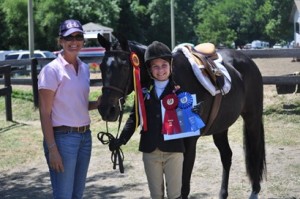 Madison Busey with her swag from Warrenton Pony Show